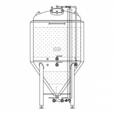 Przekrój zbiornika fermentacyjnego